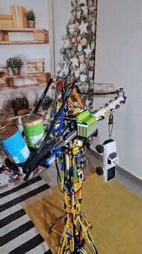 LEGO Technic tower crane MOC #lego #complex #crane #legotechnic #towercranes #arduino #heavy #big