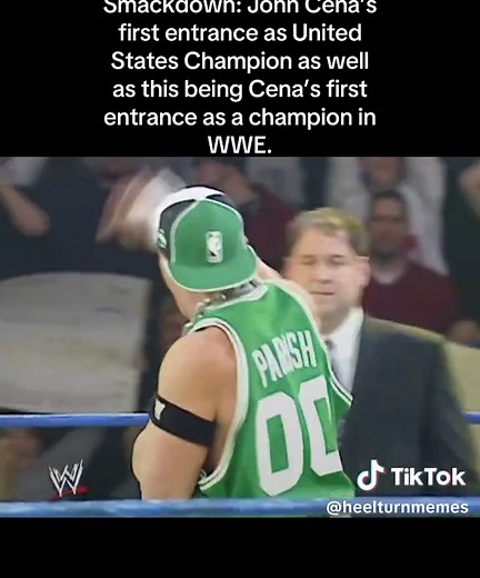 March 18th 2004 Smackdown: John Cena’s first entrance as United States Champion as well as this being Cena’s first entrance as a champion in WWE. #wwe #johncena #fyp #goat