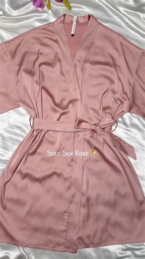 Zimisa Nepal | SOLD OUT ❌❌ Not just a robe, but an experience of softness. Crafted from smooth silk, that glides like a second skin🥰 Soft Silk Robe from... | Instagram