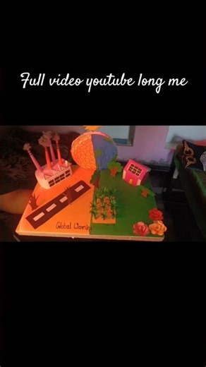 Global Warming Model 🌍 | School Science Project | Easy Climate Change Working Model#youtube#viral