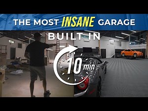 Building the Most INSANE Garage in 10 Minutes! Dream Garage Setup!