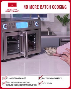 891 reactions · 44 shares | The Emeril Dual Zone Airfryer makes meal prep a breeze! Cook your main & sides at the same time with the Dual Zone's fully customizable settings. Get yours now and enjoy delicious meals without the hassle! | Emeril Everyday | Facebook