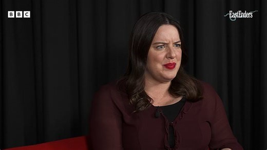 Michelle Ryan describes her reaction to seeing the EastEnders Xmas scripts for the first time