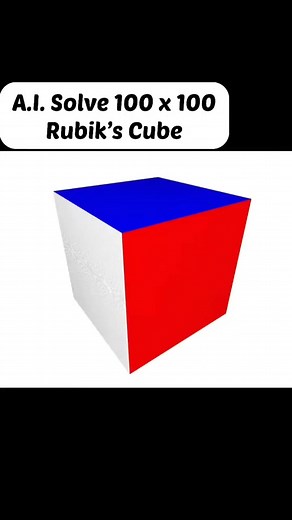 AI Solves a 100x100 Rubik's Cube: Artificial Intelligence in Action