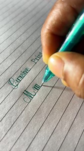 80K views · 1.2K reactions | How to write M in cursive and print | Capital and print M writing in english | #CursiveHandwriting #handlettering #handwritten #facebookreel | Pradip000 | Facebook