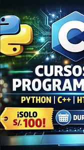 Aprende Programación desde CERO 💻 | Python + C++ + HTML & CSS por solo S/100