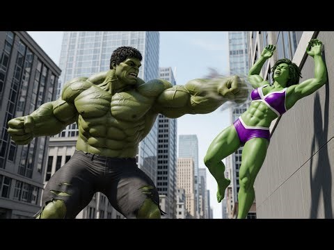 Hulk vs She-Hulk: The Battle That Shakes the City | Episode 14 – Epic Superhero Fight