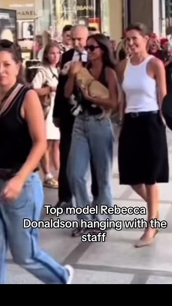 Rebecca Donaldson: A Top Model Hanging with Staff