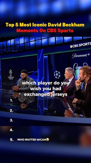 Top 5 Most Iconic David Beckham Moments On CBS Sports #footballrankings