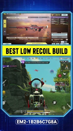 INSANE LOW RECOIL EM2 GUNSMITH CODM BR #shorts #codm #callofduty #callofdutymobile