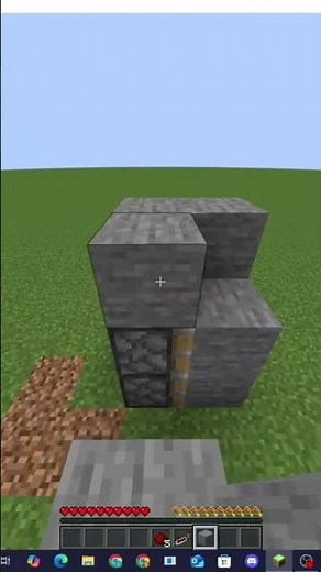 How to build 2x1 piston door #redstone @Official_FuryFlame