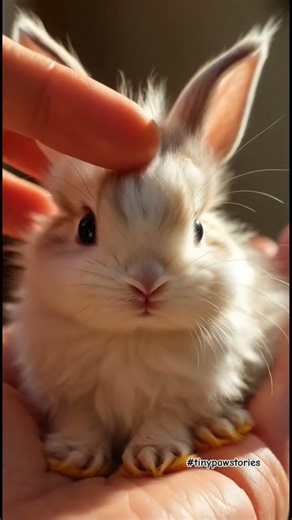 Sometimes the smallest hearts just need one safe hand 🐰❤️