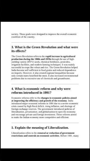 Class 12 Economics Important Questions | Indian Economic Development Top 10 Board Exam Questions