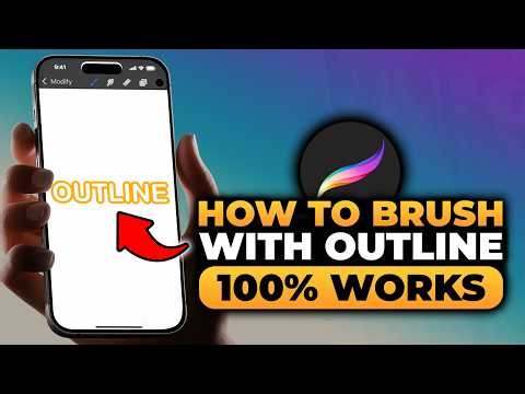 Procreate Brush With Outline (BEST FULL GUIDE) | NO Yapping! | Outline Brush On Procreate