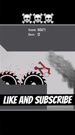 Stickman become ragdoll ☠️#shorts #stickman #dismounting