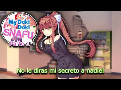 Monika interroga a MC (ruta Monika) (parte 1) (DDLC SNAFU mod español)