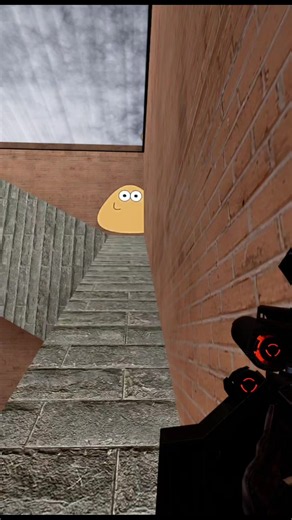 Destroying Pou in Maze — GMod nextbot gameplay