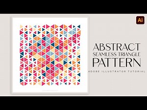 abstract seamless triangle pattern |adobe illustrator tutorial