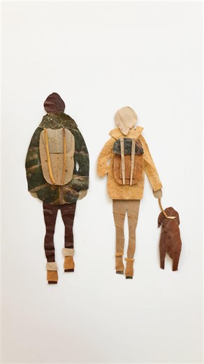 9.5M views · 1.2K reactions | That’s my mom!She has leaves stashed in her pockets, her car doors, inside books, and in her purse … She makes art like this with her collected pieces of nature. This one is called “Sweet Life”! Discover more of her art  sistergolden.com. | Sister Golden | Facebook