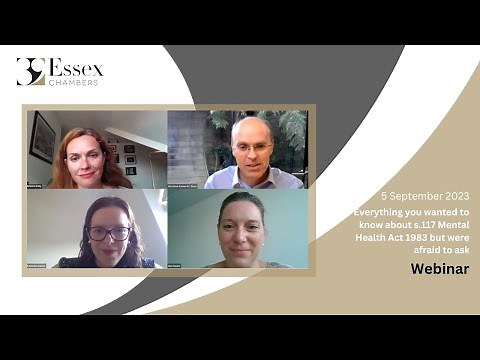 Everything you wanted to know about s.117 Mental Health Act 1983 but were afraid to ask | Webinar