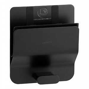 Bobrick B-635.MBLK Klutch Stainless Steel Mobile Device Holder with Matte Black Finish