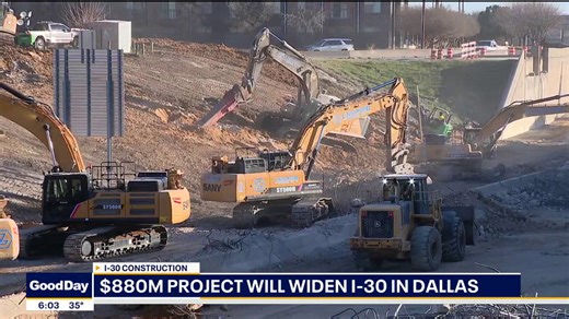 I-30 reopened in Dallas after weekend construction