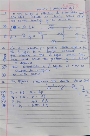 Solve all important questions of chapter semiconductor of 12th class Physics