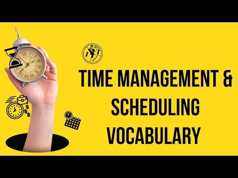 Master Time Management & Scheduling Vocabulary | Essential English Words & Phrases