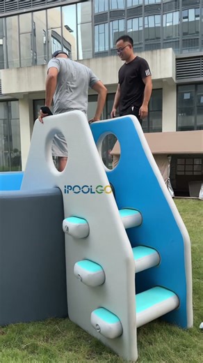 IPOOLGO — New R&D Inflatable Ladder for Giant Inflatable Pools ✅🤝