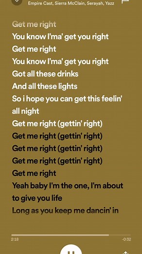 Empire Cast - Get Me Right ft. Serayah, Siera McClain, Yazz