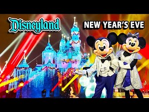 Disneyland New Year's Eve 2025 | Fireworks, New Year Countdown, Dance Party with Disney Characters