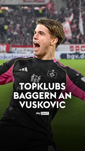 Transfer Update on Instagram: "Luka Vuskovic zählt mit gerade einmal 18 Jahren zu den absoluten Führungsspielern beim Hamburger SV. Doch können die Hanseaten den Kroaten über den kommenden Sommer hinaus halten? ↪️ Die Leihe von Vuskovic endet im Sommer. Die Hanseaten besitzen keine Kaufoption, um den Verteidiger fest zu verpflichten. Nach Sky Sport Informationen möchte Hamburg die Leihe gerne verlängern. Vuskovic selbst hat den Traum, nochmal mit seinem älteren Bruder Mario zusammenzuspielen. Di