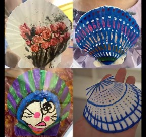 6pcs 4-5inch Scallop Shells for Crafts, Natural Large Scallop, Sea Shells for Crafting, Seashells Beach Decorations for Home, Beaching Wedding Decoration