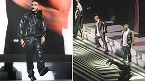 Watch the moment Aston Merrygold's JLS backflip goes VERY wrong live on stage
