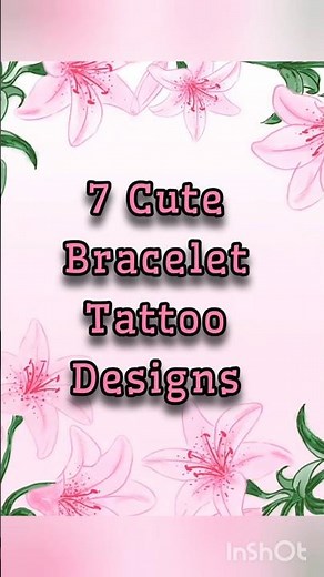 🩷7 Cute Bracelet Tattoo Designs🩷