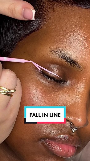 Wingin’ it? Fall in Line and find your potential 🫶 Shade used: Blow Your Mind🌬️ #makeup #plouise #makeuptutorial #liquideyeliner #wingedeyeliner #pinkmakeup