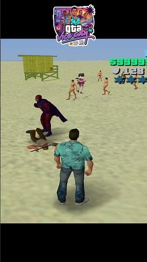 Cop vs magneto 😂😂. #gta #gta6 #gtavicecity #ps2