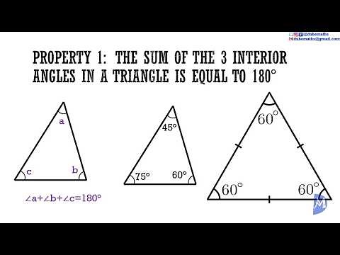 Angle properties of Triangles | Geometry