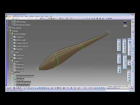 Tuto Catia V5 - Demi Fuselage de planeur surfacique