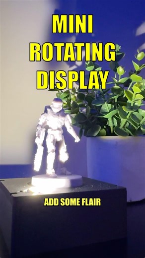 DIY Mini Rotating Display for miniatures #halo #3dprinting #electronics #videogames #diy