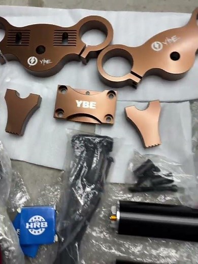 All the parts from YBE are here! #moddedrazor #mx650 #supermoto #razor #stagemotorsports