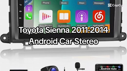 Toyota Sienna 2011-2014 Double DIN Android 14.0 Car Stereo with Wireless Apple Carplay/Android Auto, 9.1 Inch Touchscreen Car Audio Receiver Head Unit with GPS, 4G LTE, 5G WIFI, 5G Bluetooth, FM/RDS Radio, Backup Camera, Steering Wheel Controls, Multimedia Video Player Navigation Intelligent System (8core 4GB 64GB) #legitstereos #creatorsearchinsights #Toyota #sienna #tiktokviral #Car #carstereo #viralchallenge @facebookmarketplace @Facebook @TikTok
