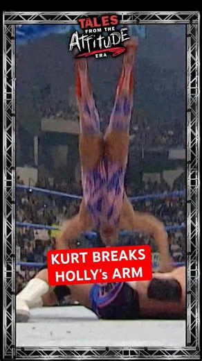Kurt Angle BREAKS Hardcore Holly's Forearm with His Moonsalt - Tales from the Attitude Era #WWE