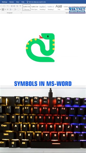 Snake Symbols Shortcut Keys | Insert Symbols Quickly | Computer Tips & Tricks #shortcutkeys