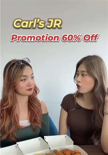 Carl’s JR. កំពុងមានប្រម៉ូសិន 60% OFF ចាប់ពីថ្ងៃ 12-18 មីនា 🍔🍗 #carlsjr #discount #marchpromotion #fypage #marchdiscount