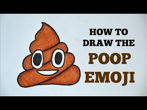 How to Draw the Poop Emoji - For Beginners