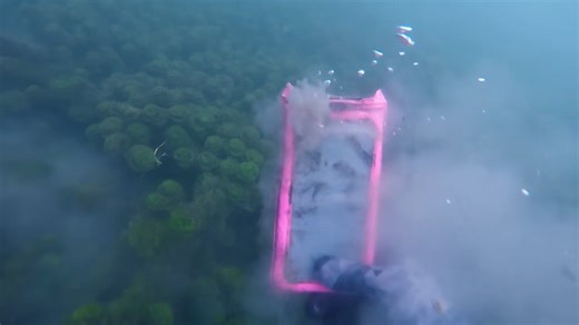 They found a working iPhone underwater - what was still on it was the real surprise