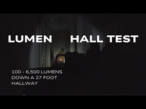 Home Defense Lighting: Comparing Lumens from 100 to 6,500 Down a Hallway