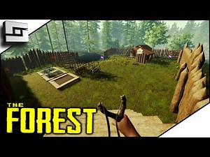 Building a MASSIVE WALL Around Our Base In The Forest! 2021 E8