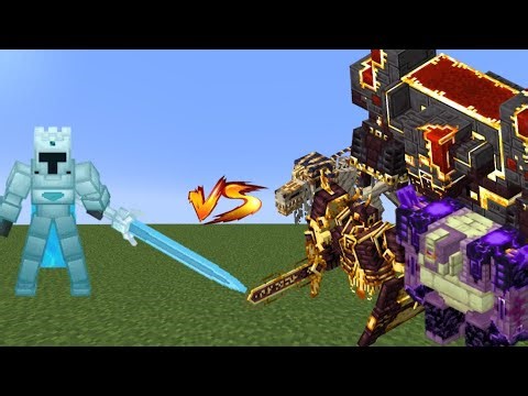 The Ice Warrior vs L_Ender’s Cataclysm [minecraft bedrock]